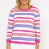 Voulez Vous Stripe Knit Sweater In Pink*Women Jumpers & Cardigans