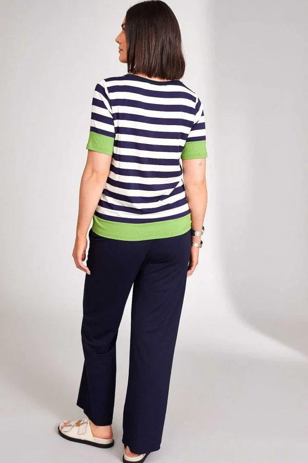 Peruzzi Stripe T-Shirt In Navy*Women Tops & Blouses