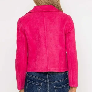 Pala D'oro Suede Cover Up Jacket In Pink*Women Blazers