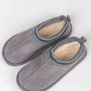 Pala D'oro Accessories Suedette Mule Slippers In Grey*Women Nightwear