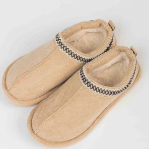 Pala D'oro Accessories Suedette Mule Slippers In Beige*Women Nightwear