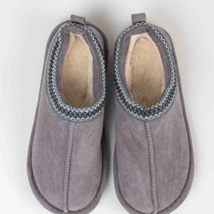 Pala D'oro Accessories Suedette Mule Slippers In Grey*Women Nightwear