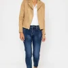 J'aime la Vie Suedette Zip Jacket In Camel*Women Coats & Jackets