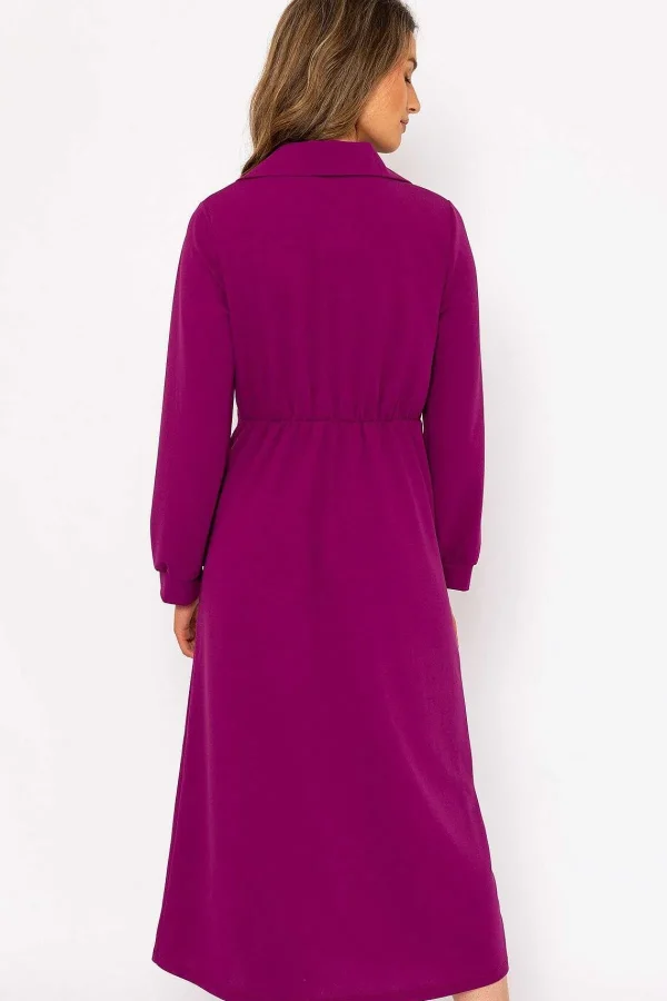 Pala D'oro Susannah Midi Dress In Magenta* Sale Dresses