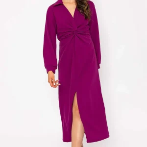 Pala D'oro Susannah Midi Dress In Magenta* Sale Dresses