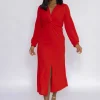 Pala D'oro Susannah Midi Dress In Red*Women Dresses & Jumpsuits