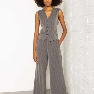Pala D'oro Sport Tailored Waistcoat In Grey*Women Tops & Blouses