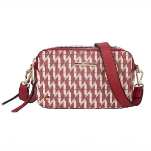 Hampton Tajo Double Zip Box Bag In Red* Accessories