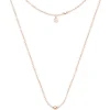 Tipperary Crystal Jewellery T-Bar Pendant In Rose Gold* Boxed Gifts