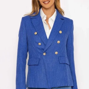 Rowen Avenue Textured Blazer In Dark Blue*Women Blazers