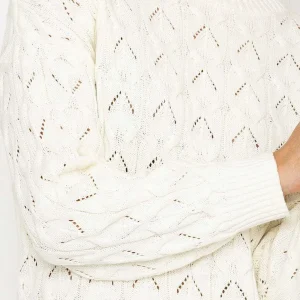 Kelly & Grace Weekend Textured Crew Neck In Ivory*Women Jumpers & Cardigans