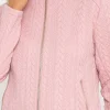 Voulez Vous Textured Jersey Zip Jacket In Pink*Women Coats & Jackets