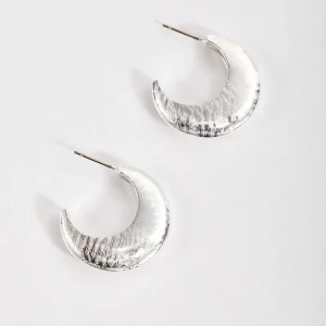 Soul Jewellery Textured Open Hoop Earrings*Women As Seen On Social