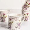 Newgrange Living Thistle White Bone China Set Of 4 Mugs* Homeware