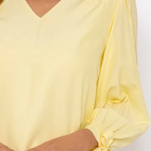 Rowen Avenue Tie Sleeve Top In Lemon*Women Tops & Blouses