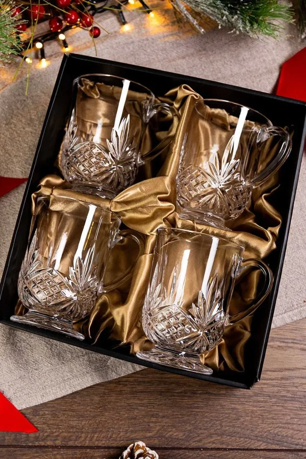 Killarney Crystal Trinity Crystal Mugs S/4* Homeware