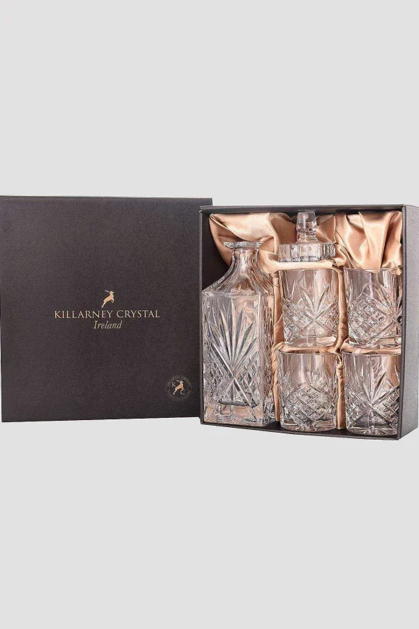 Killarney Crystal Trinity Whiskey Decanter Set* Homeware