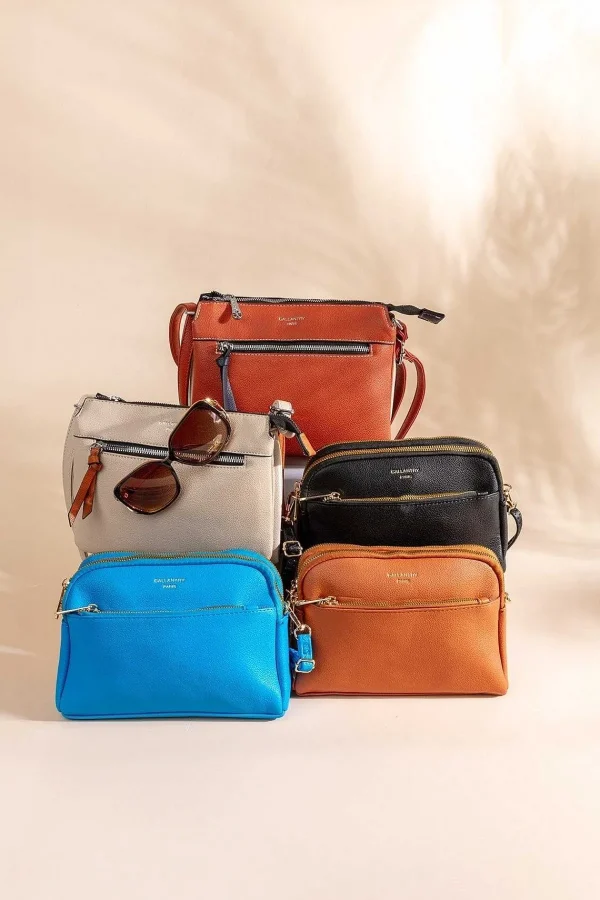 Gallantry Triple Compartment Crossbody In Orange* Accessories