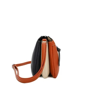 Gallantry Triple Compartment Crossbody In Orange* Accessories