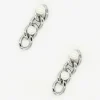 Joularie Triple Link Earrings In Silver* Earrings