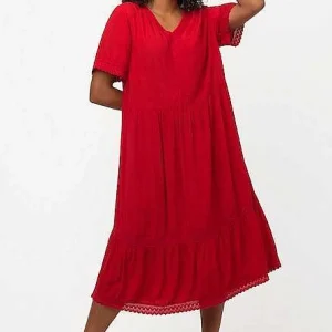 Ulla Popken Tunic Midi Dress In Red*Women Dresses & Jumpsuits