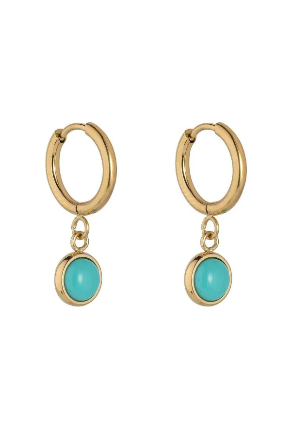 Knight & Day Turquoise Hoop Earrings* Boxed Gifts