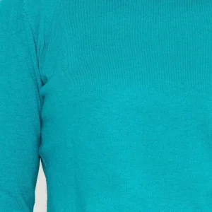 J'aime la Vie Turtleneck Knit In Aqua*Women Jumpers & Cardigans