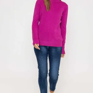 J'aime la Vie Turtleneck Knit In Magenta*Women Jumpers & Cardigans