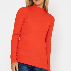 J'aime la Vie Turtleneck Knit In Orange*Women Jumpers & Cardigans