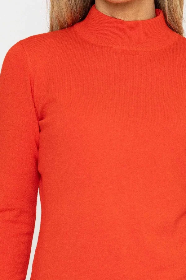 J'aime la Vie Turtleneck Knit In Orange*Women Jumpers & Cardigans