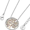 Tipperary Crystal Jewellery Two Tone Tree Pendant* Boxed Gifts