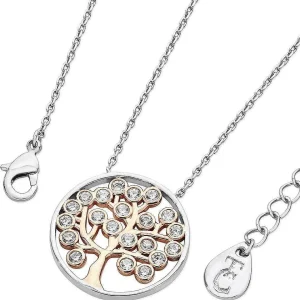 Tipperary Crystal Jewellery Two Tone Tree Pendant* Boxed Gifts