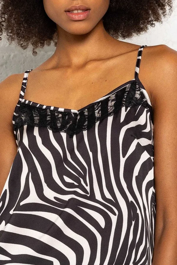 Pala D'oro Sport Valentina Cami In Zebra Print*Women Tops & Blouses