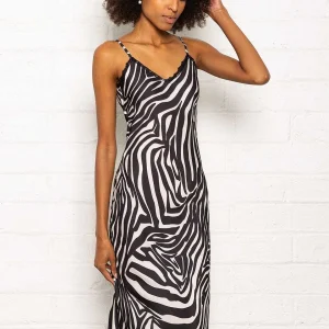 Pala D'oro Sport Valentina Midi Dress In Zebra Print* Sale Dresses