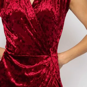 J'aime la Vie Velour Tammy Dress In Red*Women Dresses & Jumpsuits