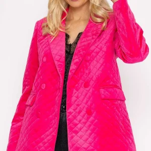 Rowen Avenue Velvet Blazer In Fuchsia*Women Blazers