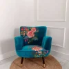 Carraig Donn HOME Velvet Floral Embroidered Armchair* Homeware