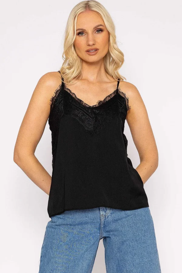 Vero Moda Victoria Cami In Black*Women Tops & Blouses