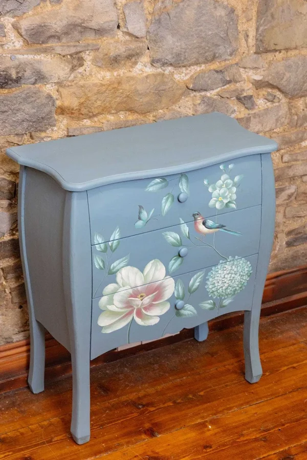 Carraig Donn HOME Vienna Navy Floral 3 Drawer Chest* Homeware