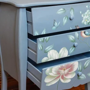 Carraig Donn HOME Vienna Navy Floral 3 Drawer Chest* Homeware