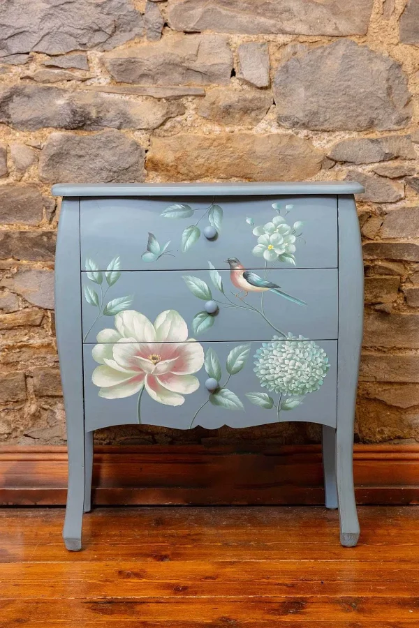 Carraig Donn HOME Vienna Navy Floral 3 Drawer Chest* Homeware