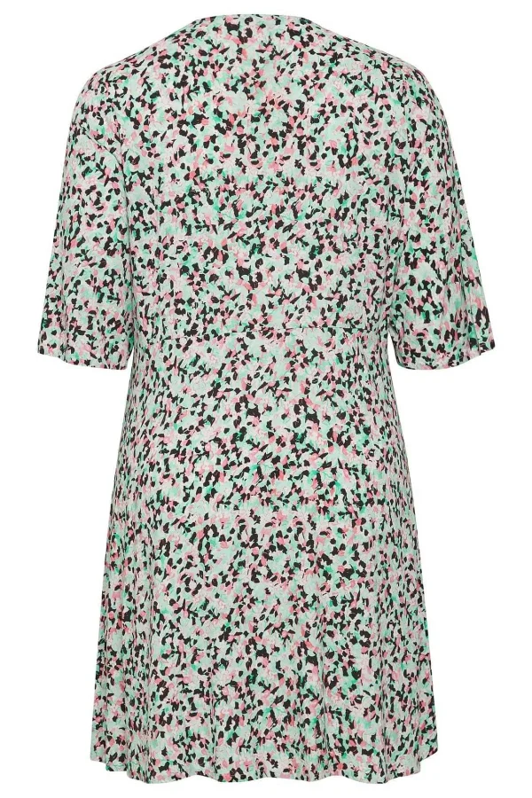 Simple Wish Viscose Dress In Green Print*Women Dresses & Jumpsuits