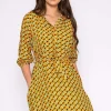 Rowen Avenue Viscose Dress In Orange Print*Women Dresses & Jumpsuits