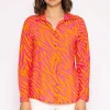 Rowen Avenue Viscose Shirt In Orange And Pink*Women Tops & Blouses