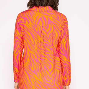 Rowen Avenue Viscose Shirt In Orange And Pink*Women Tops & Blouses