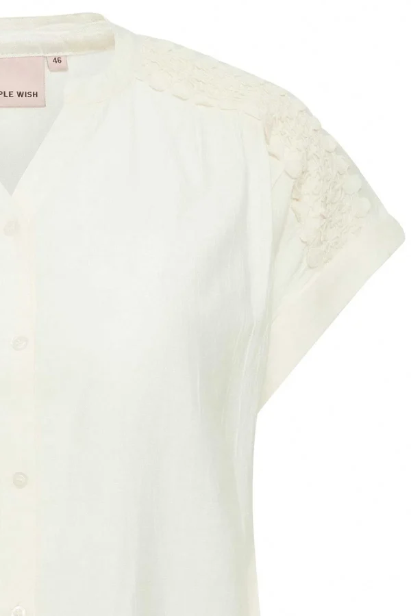 Simple Wish Viscose Short Sleeved Top*Women Tops & Blouses