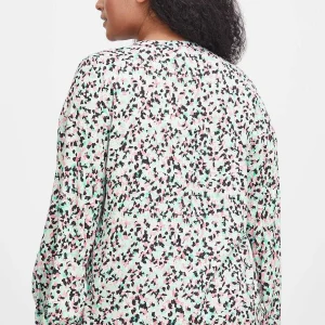 Simple Wish Viscose Top In Green Print*Women Tops & Blouses