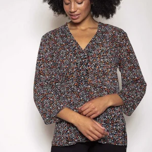 Rowen Avenue V-Neck Blouse In Floral Print*Women Tops & Blouses