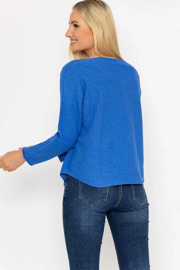 Pala D'oro V-Neck Jumper In Blue*Women Jumpers & Cardigans