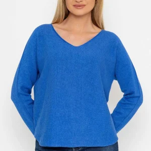 Pala D'oro V-Neck Jumper In Blue*Women Jumpers & Cardigans